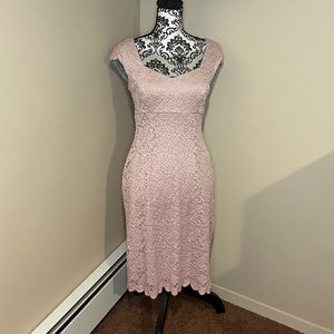 Stunning pink lace dress